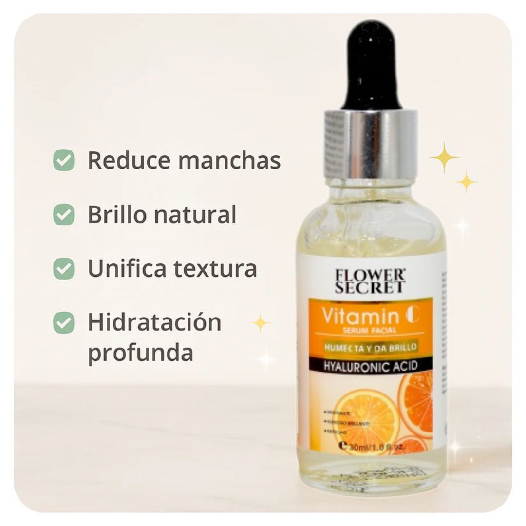 Sérum Facial Vitamina C + Ácido Hialurónico