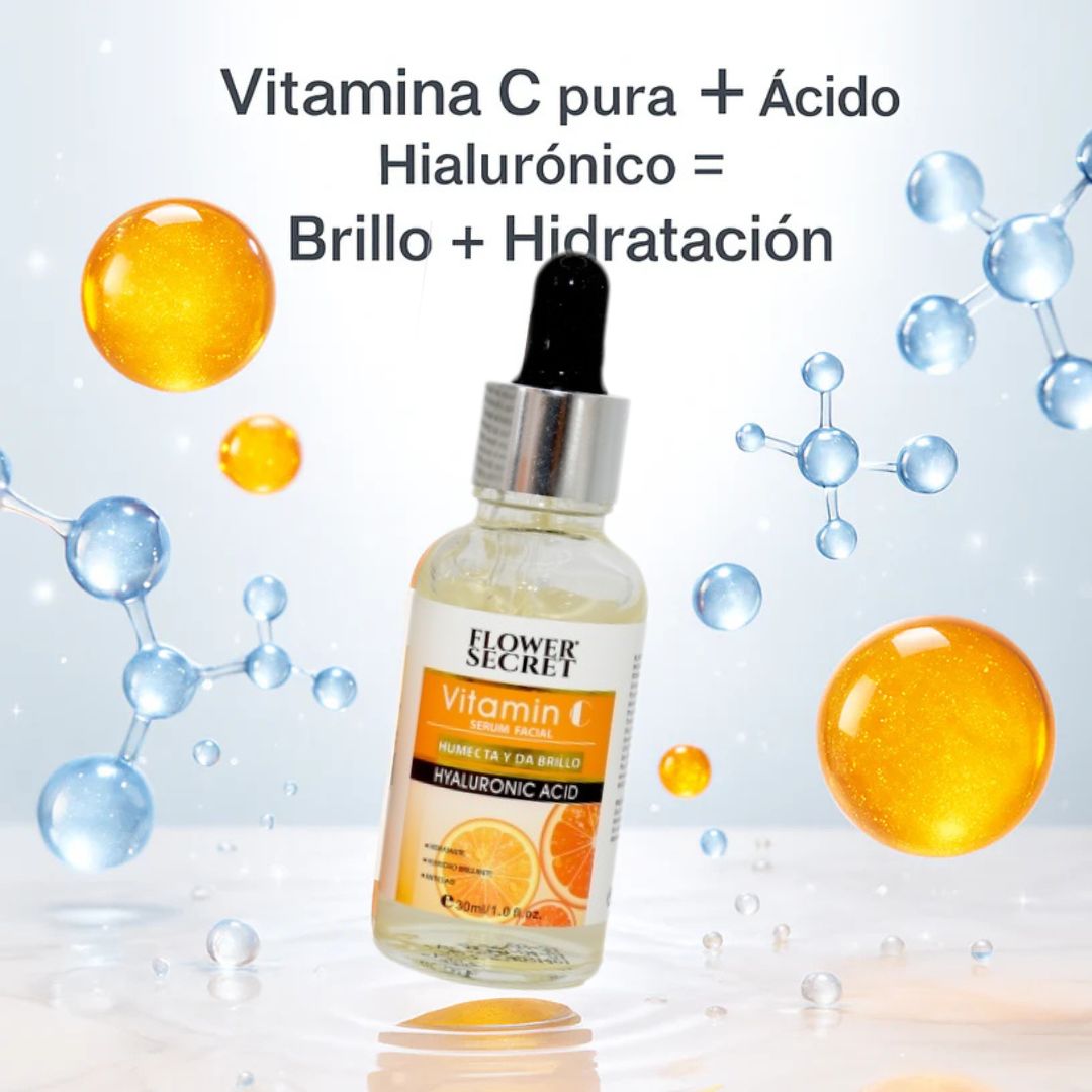 Sérum Facial Vitamina C + Ácido Hialurónico
