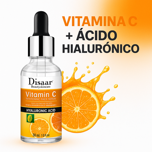 Sérum Facial Vitamina C + Ácido Hialurónico