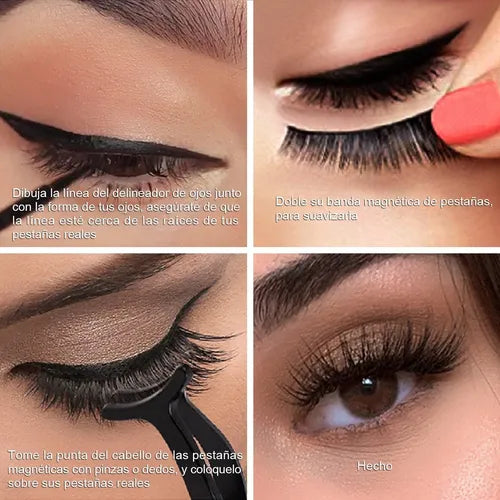 Pestañas Magnéticas Reutilizable (Pack 5 pares)