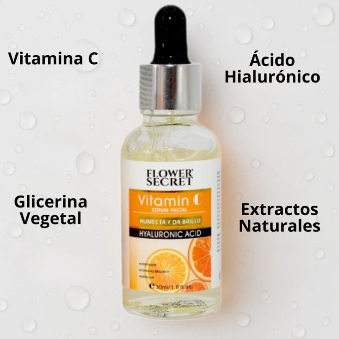 Sérum Facial Vitamina C + Ácido Hialurónico