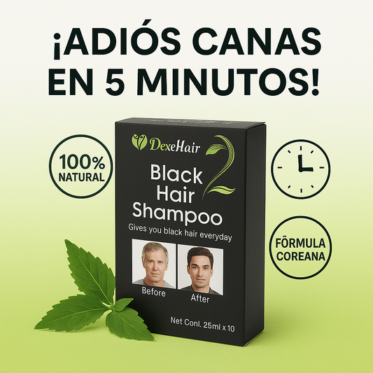 Shampoo Pinta Canas Negro - Caja 25ml X10 Sobres