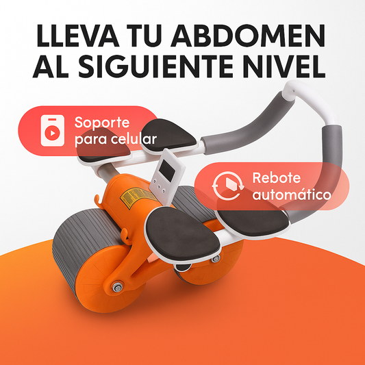 Rueda Abdominal Premium Soporte Con Auto Rebote