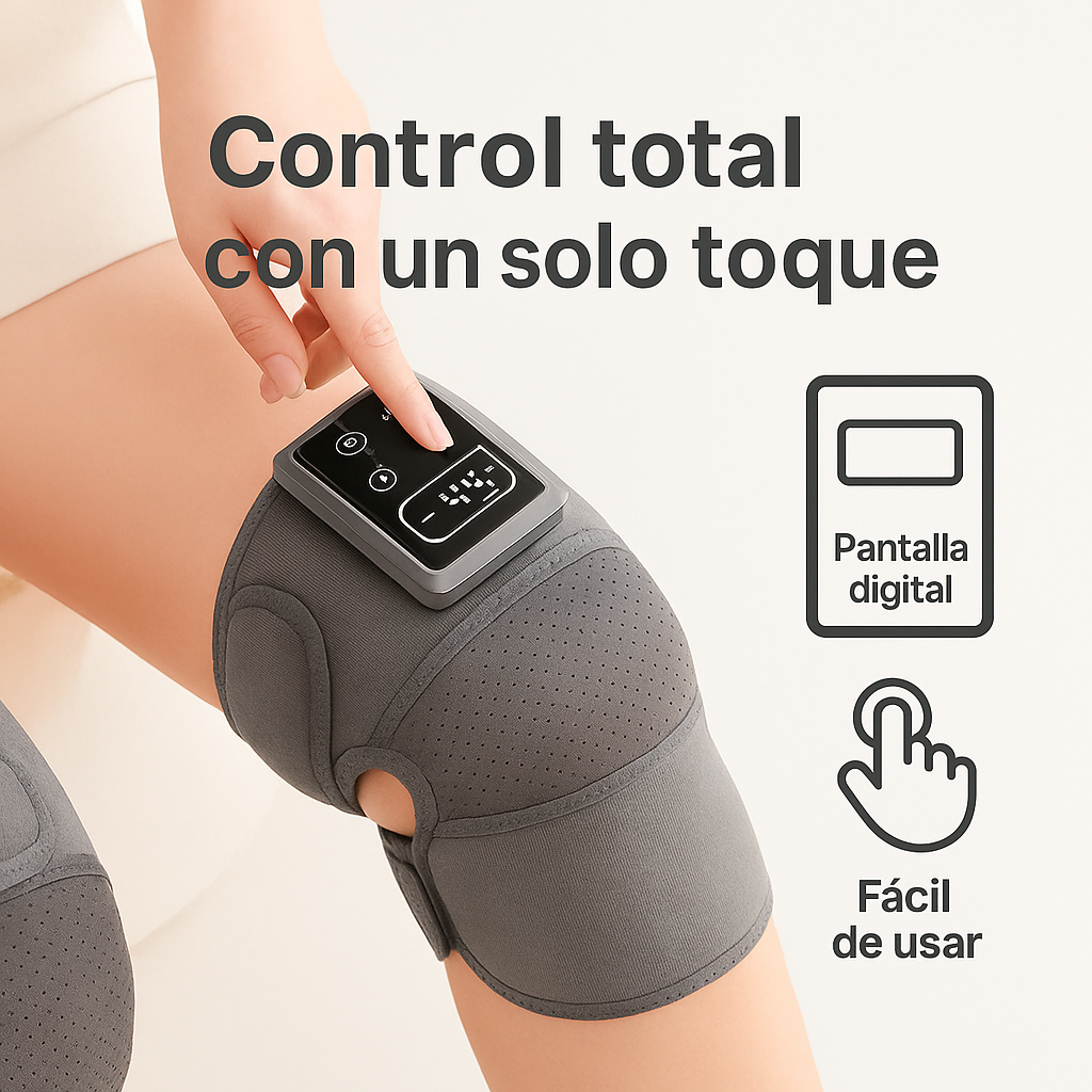 Rodillera Inteligente Térmica & Masaje Pro