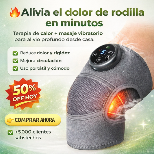 Rodillera Inteligente Térmica & Masaje Pro
