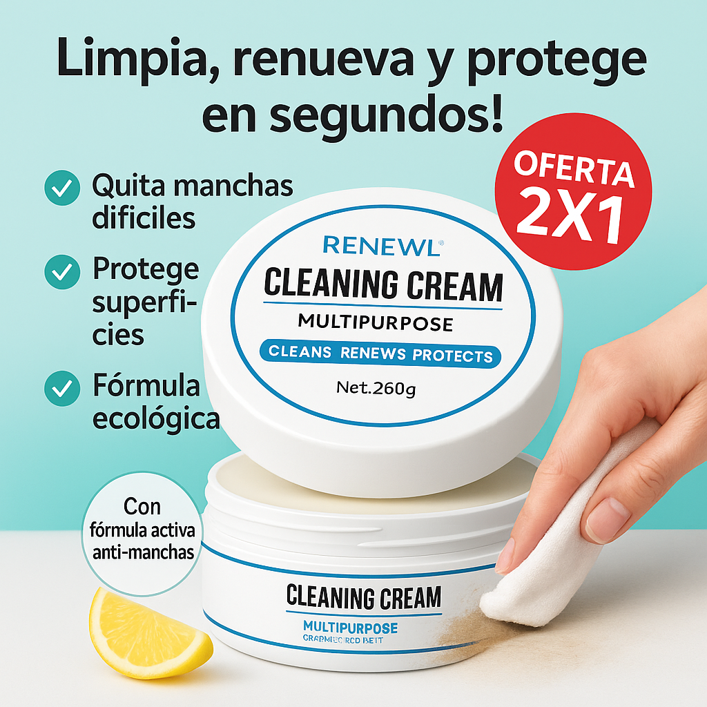 2x1 Crema limpiadora Multifuncional