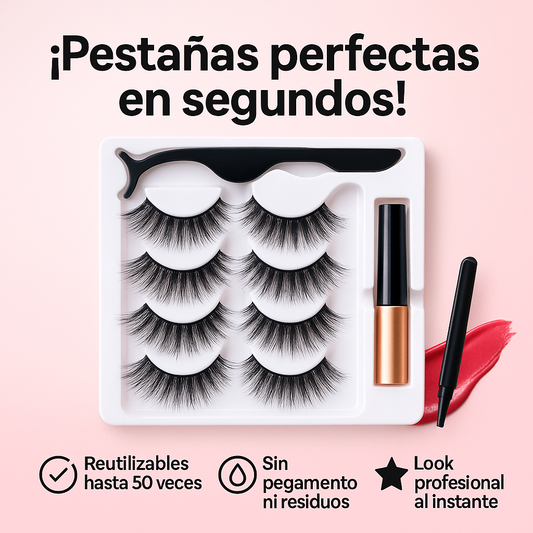 Pestañas Magnéticas Reutilizable (Pack 5 pares)