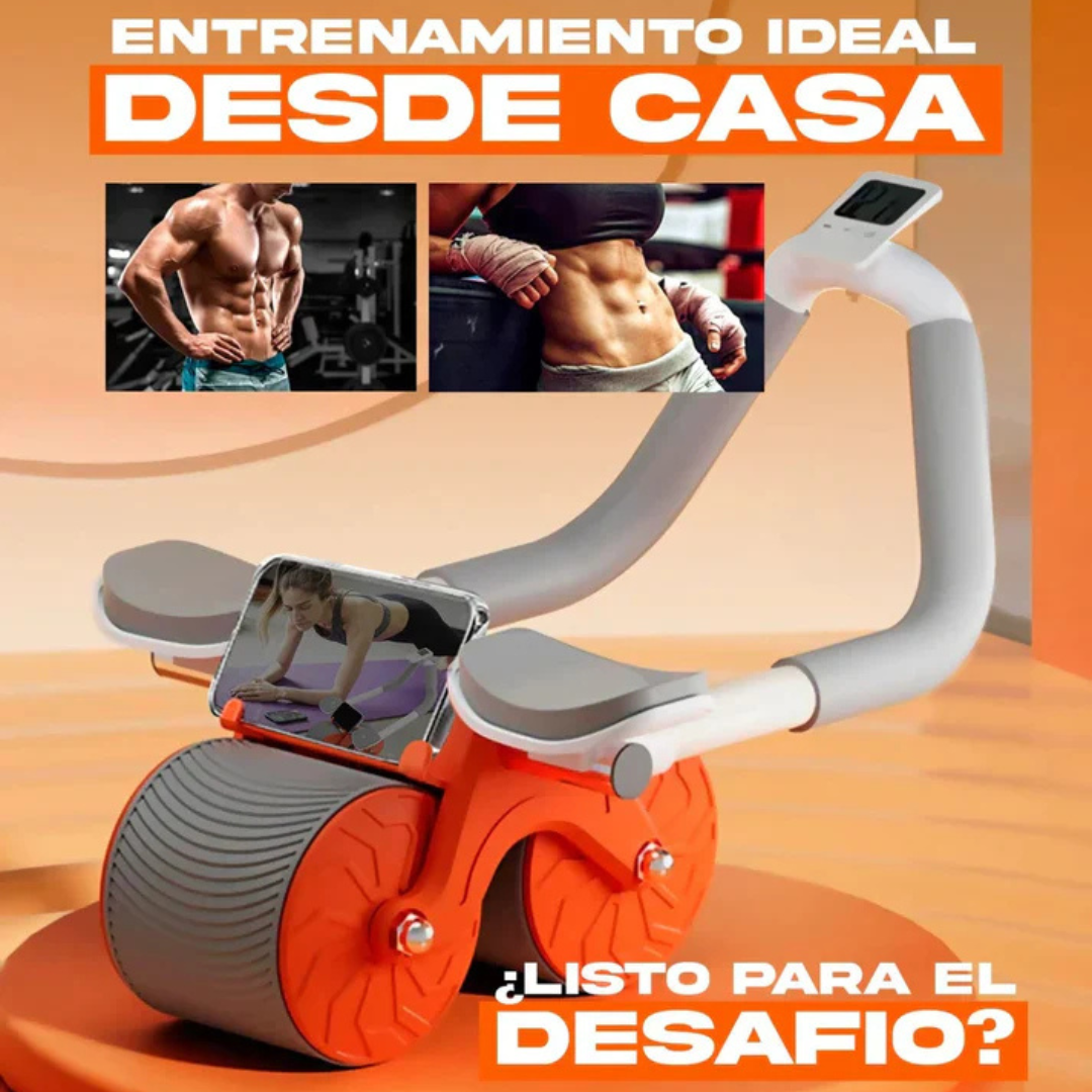 Rueda Abdominal Premium Soporte Con Auto Rebote